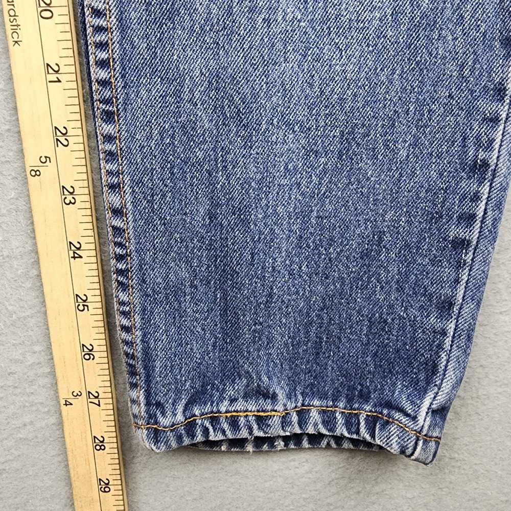 Vintage Levi's 512 Slim Tapered Jeans Juniors 9 Blue High Rise Denim USA 90s - Picture 7 of 12
